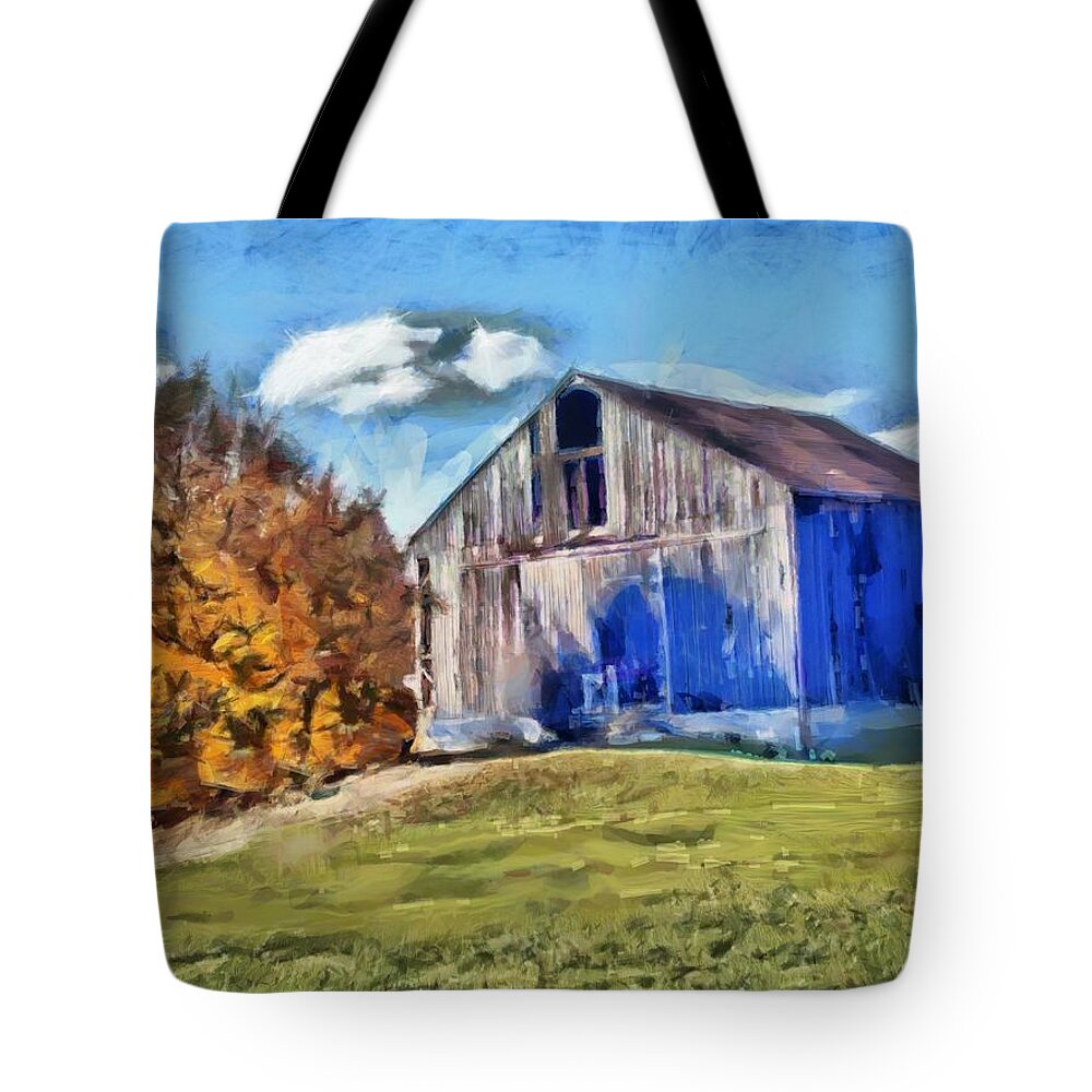 Barn Tote Bag featuring the photograph Old Barn 2020 by Christopher Reed