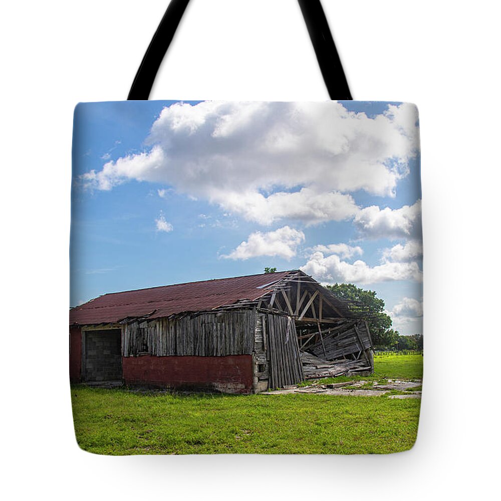 Barn Tote Bag featuring the photograph Old Barn by Dart Humeston