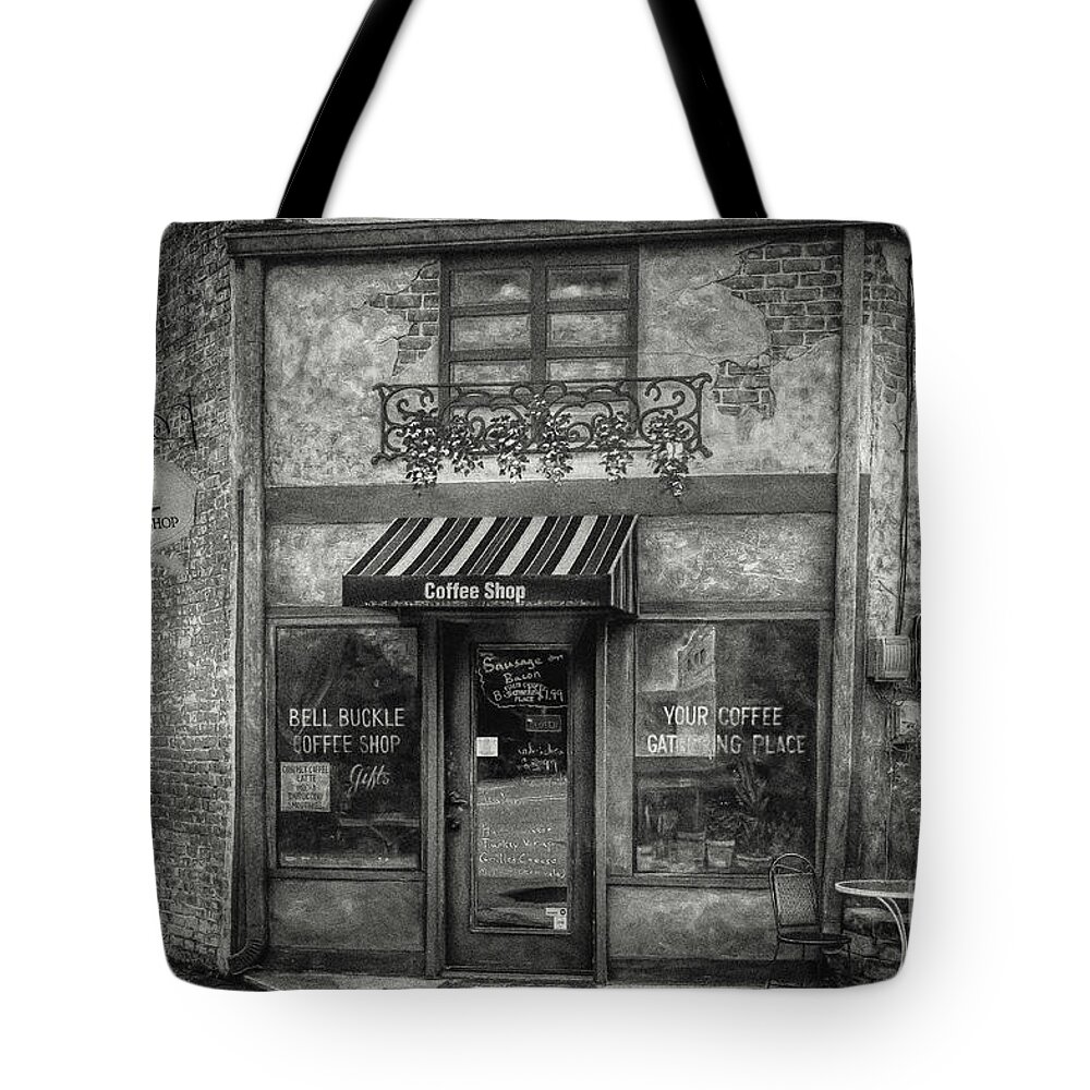 Coffee Tote Bag featuring the digital art Old Coffee Place by Jim Hatch