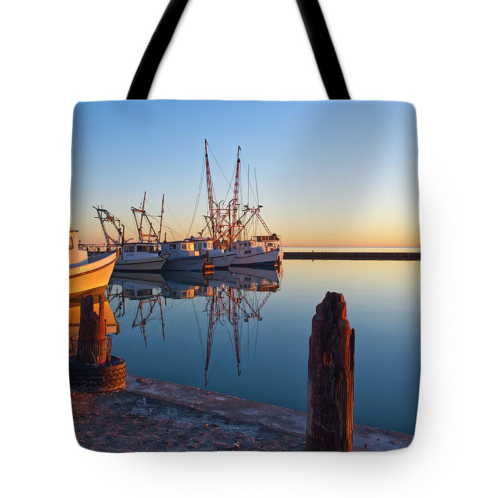 Boats Tote Bag featuring the photograph Old Fulton Docks by Ty Husak