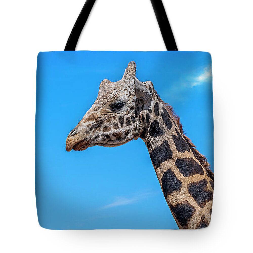  Tote Bag featuring the photograph Old Giraffe by Al Judge