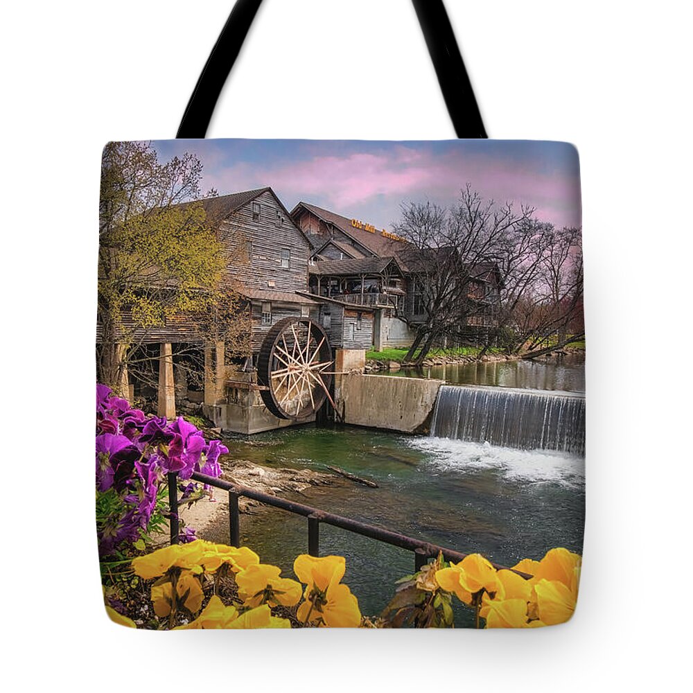 Mill Tote Bag featuring the photograph Old Mill at Pigeon Forge II by Shelia Hunt