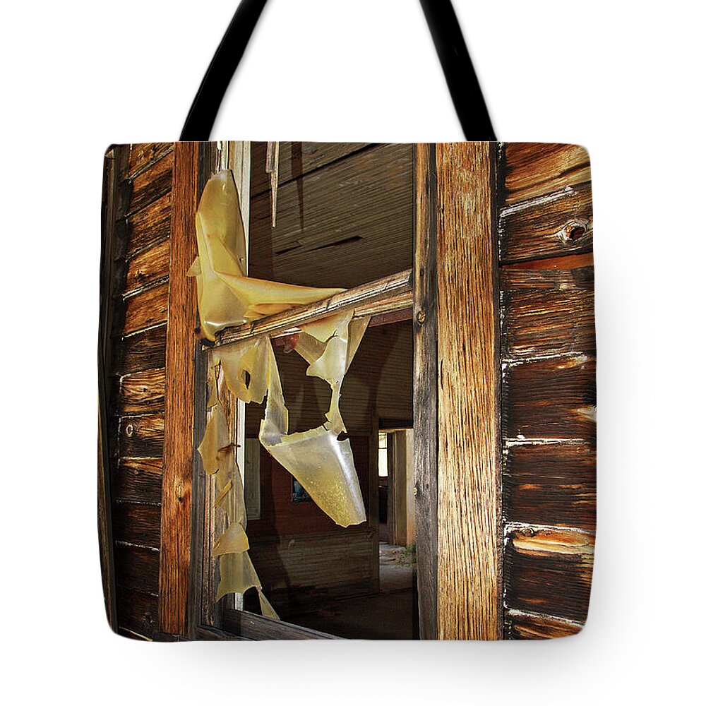 Landscape Tote Bag featuring the photograph Old School House Window by David Salter