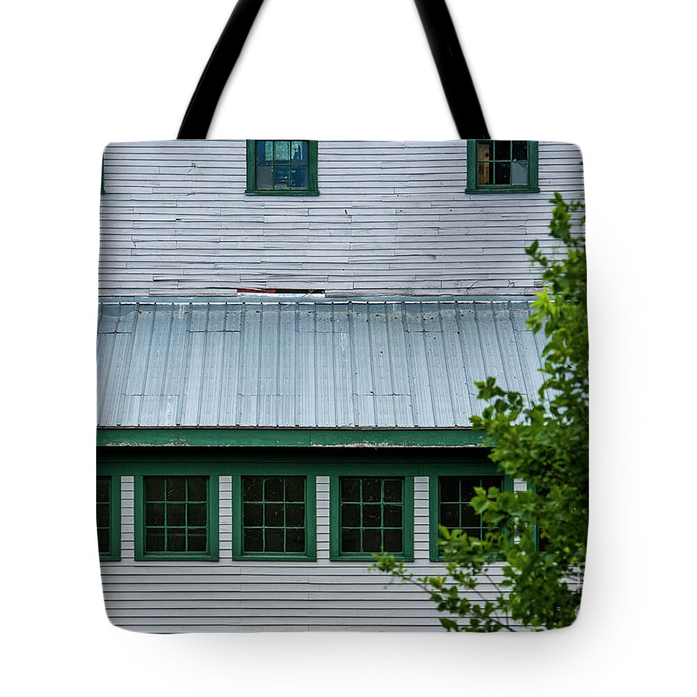 Maine Tote Bag featuring the photograph Old Windows by Alana Ranney