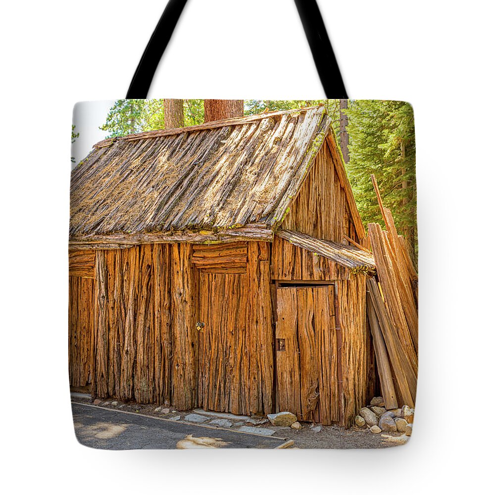 Shed Tote Bag featuring the photograph Old Wooden Shed by Randy Bradley