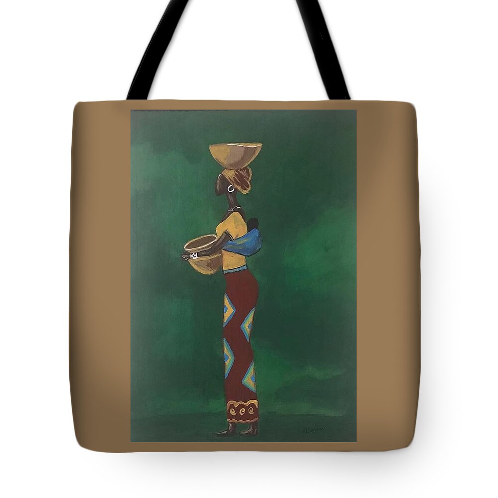  Tote Bag featuring the painting On Our Way by Charles Young