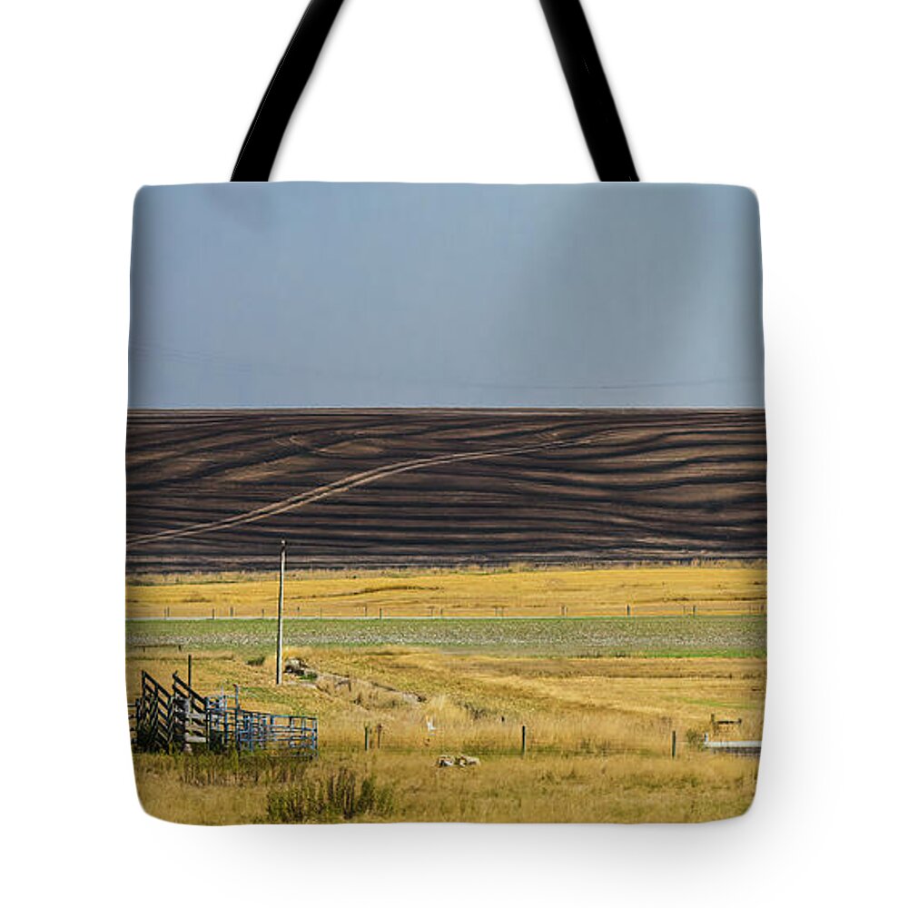 Road Tote Bag featuring the photograph On the Road, Geraldine to Fairlie, New Zealand by Elaine Teague