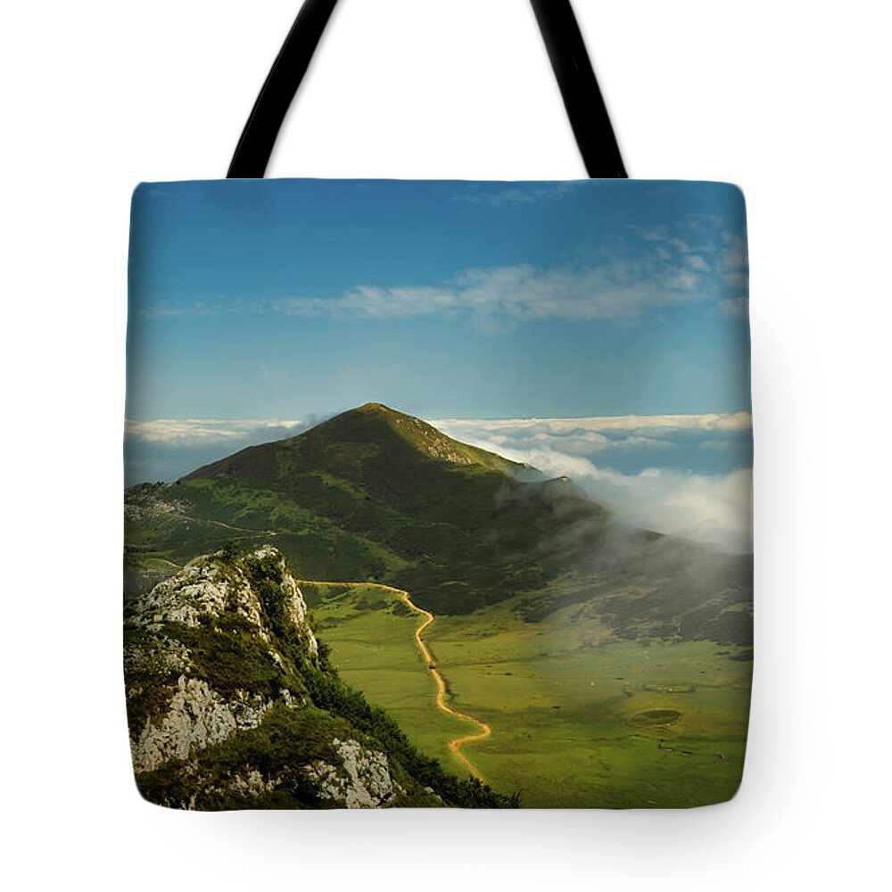 Pics Tote Bag featuring the photograph On the road to Picos by Micah Offman