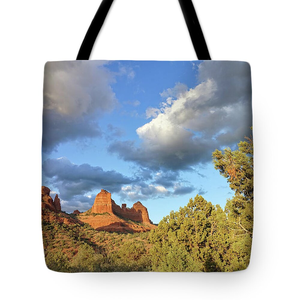 Sedona Tote Bag featuring the photograph On the Trail by Leda Robertson