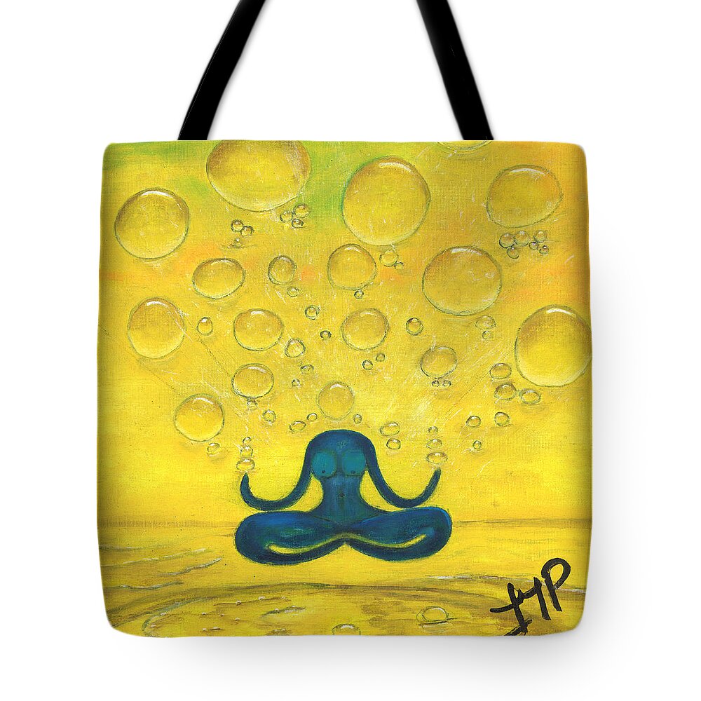 Spirituality Tote Bag featuring the painting One Consciousness by Esoteric Gardens KN