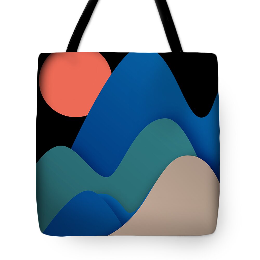 Sobriety Tote Bag featuring the painting One Day At A Time AA Sober Sunrise Tee Tees T-Shirt NA 2 by Tony Rubino