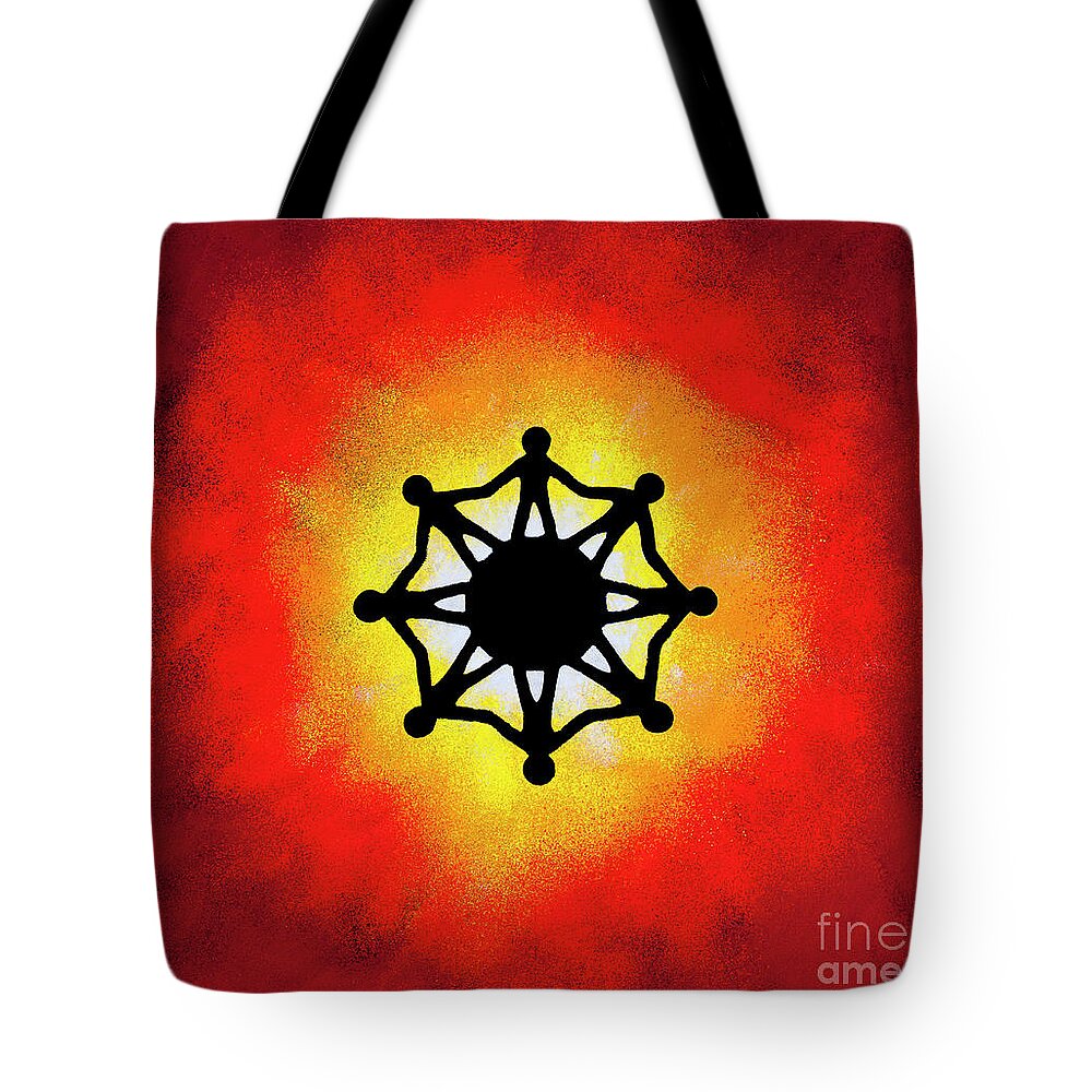 One Humanity Tote Bag featuring the photograph One Humanity Hand in Hand by Tim Gainey