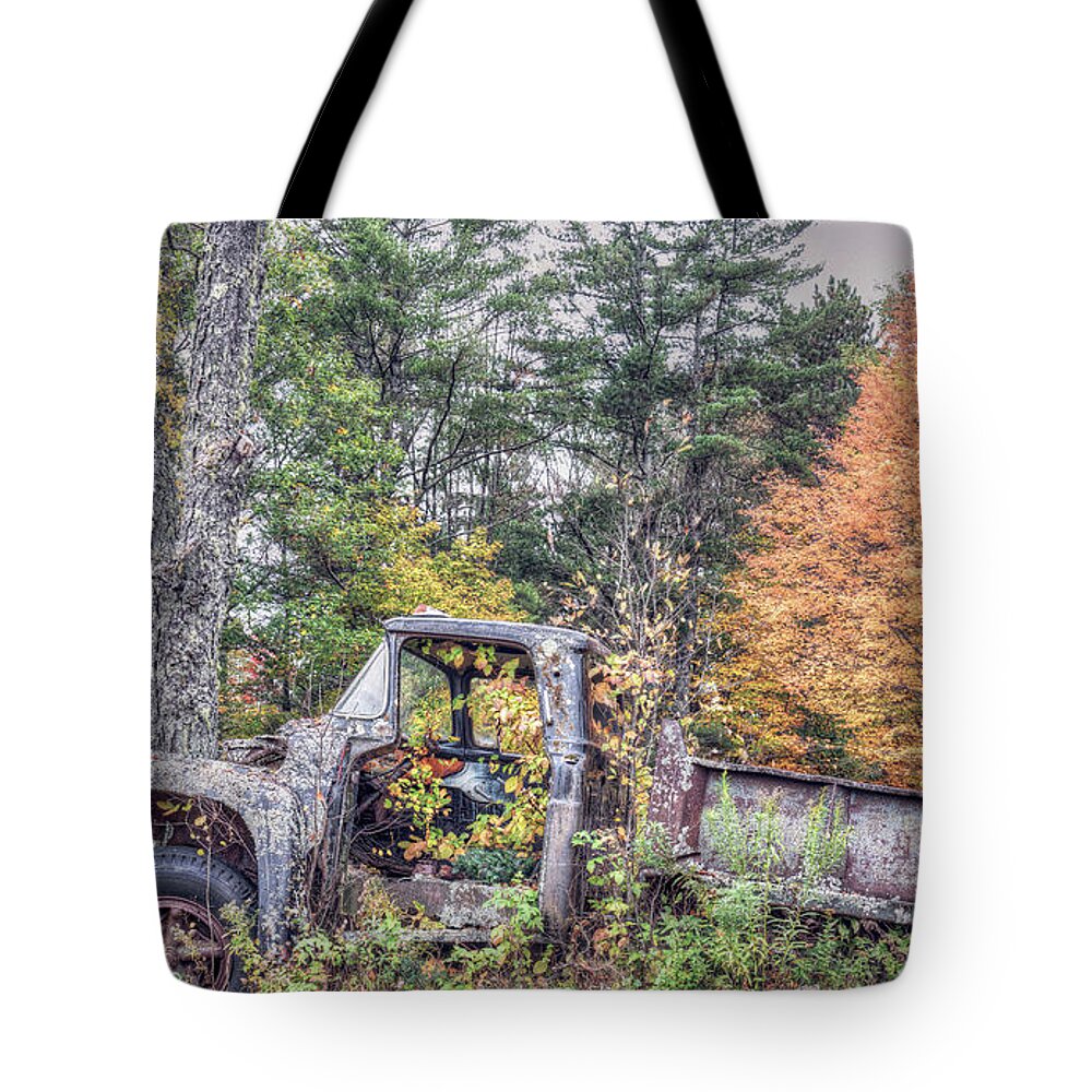 Abandoned Tote Bag featuring the photograph One With Autumn by Richard Bean
