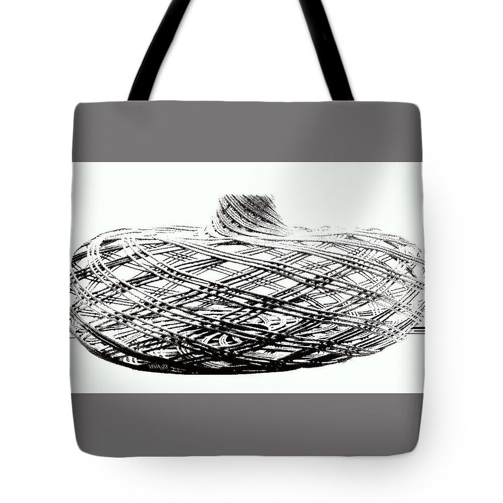 Geometry Tote Bag featuring the photograph Optical Illusion-geometry by VIVA Anderson