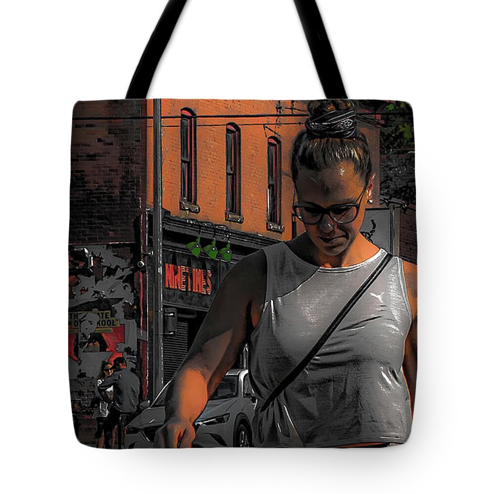 Fine Art Digital Tote Bag featuring the digital art Orange by Jerald Blackstock