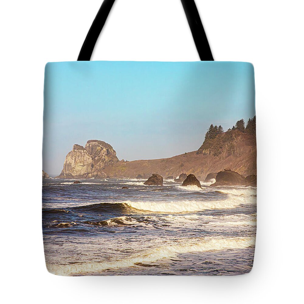 Landscapes Tote Bag featuring the photograph Oregon's West Coast by Claude Dalley