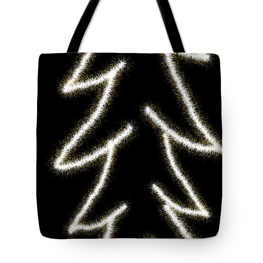 Digital Tote Bag featuring the digital art Original Auranaturart's Christmas Tree by Auranatura Art