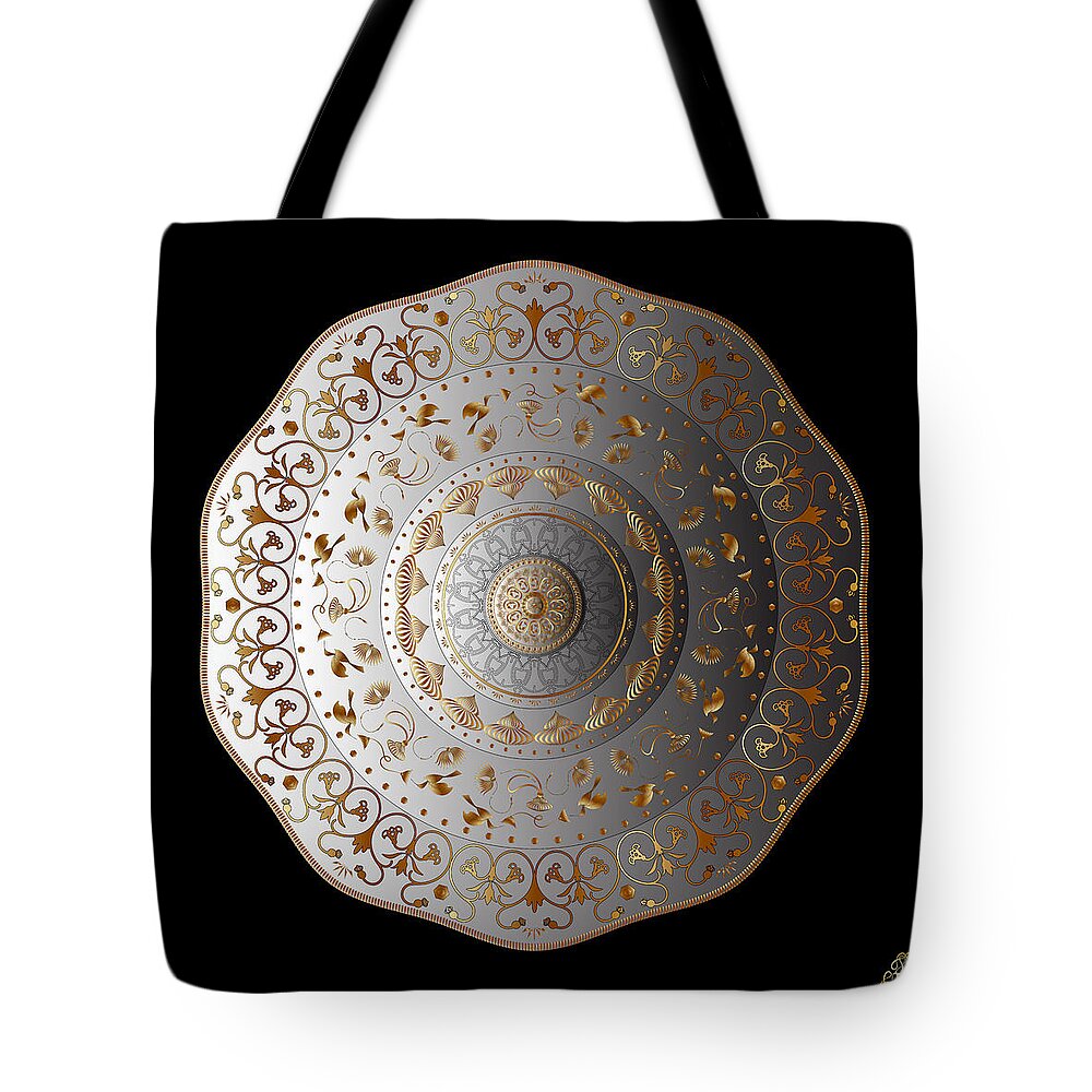 Mandala Tote Bag featuring the digital art Ornativo Vero Circulus No 4205 by Alan Bennington