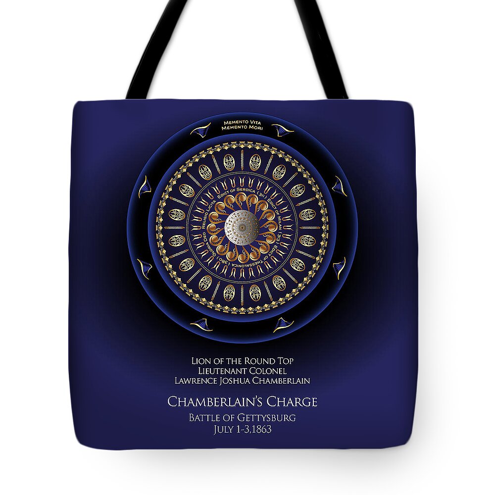 Mandala Graphic Tote Bag featuring the digital art Ornativo Vero Circulus No 4233 by Alan Bennington