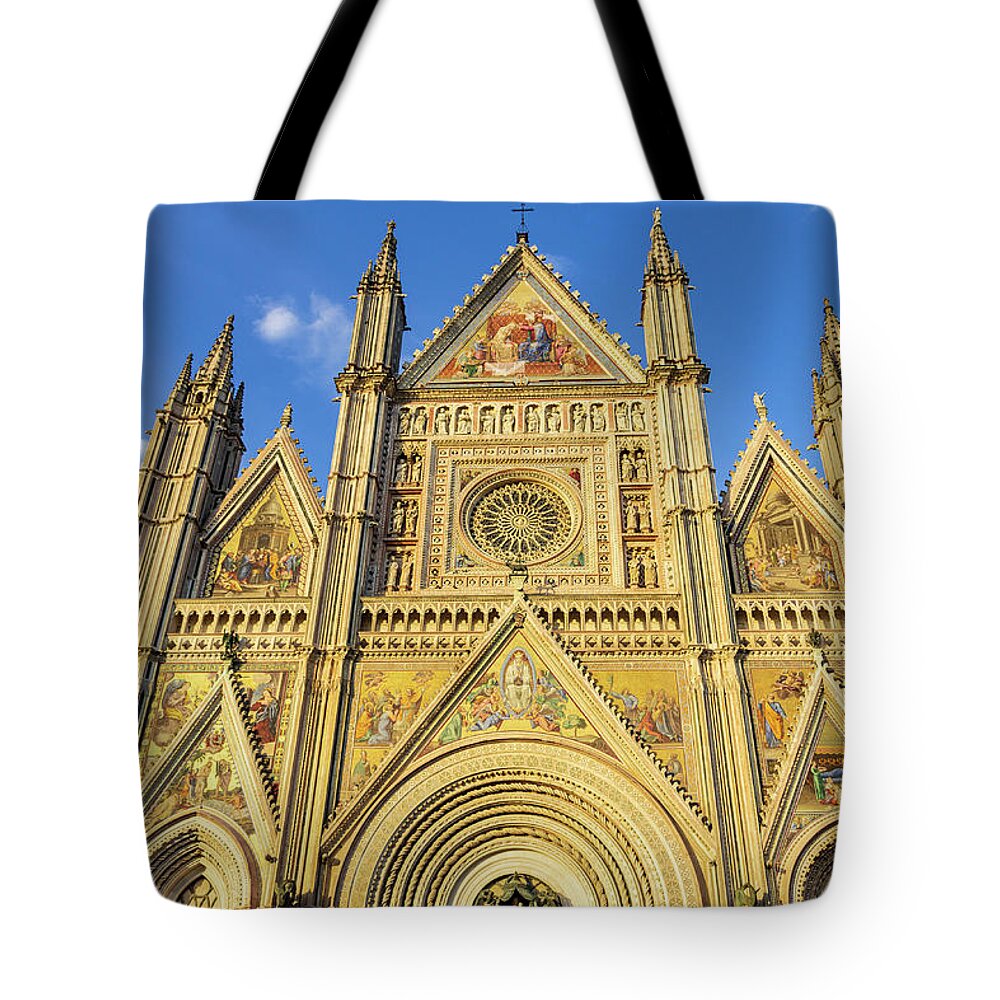 Orvieto Tote Bag featuring the photograph Orvieto Cathedral by Fabiano Di Paolo