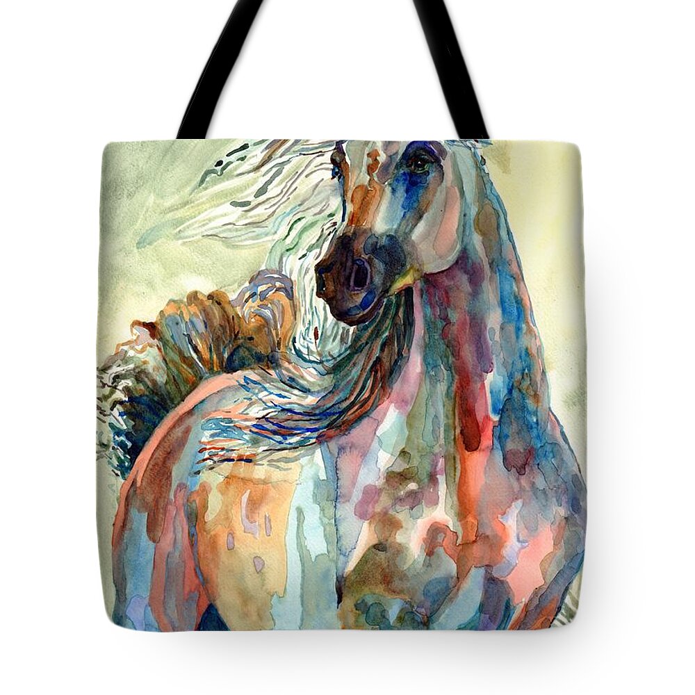 Horse Tote Bag featuring the painting Othello Steed by Suzann Sines