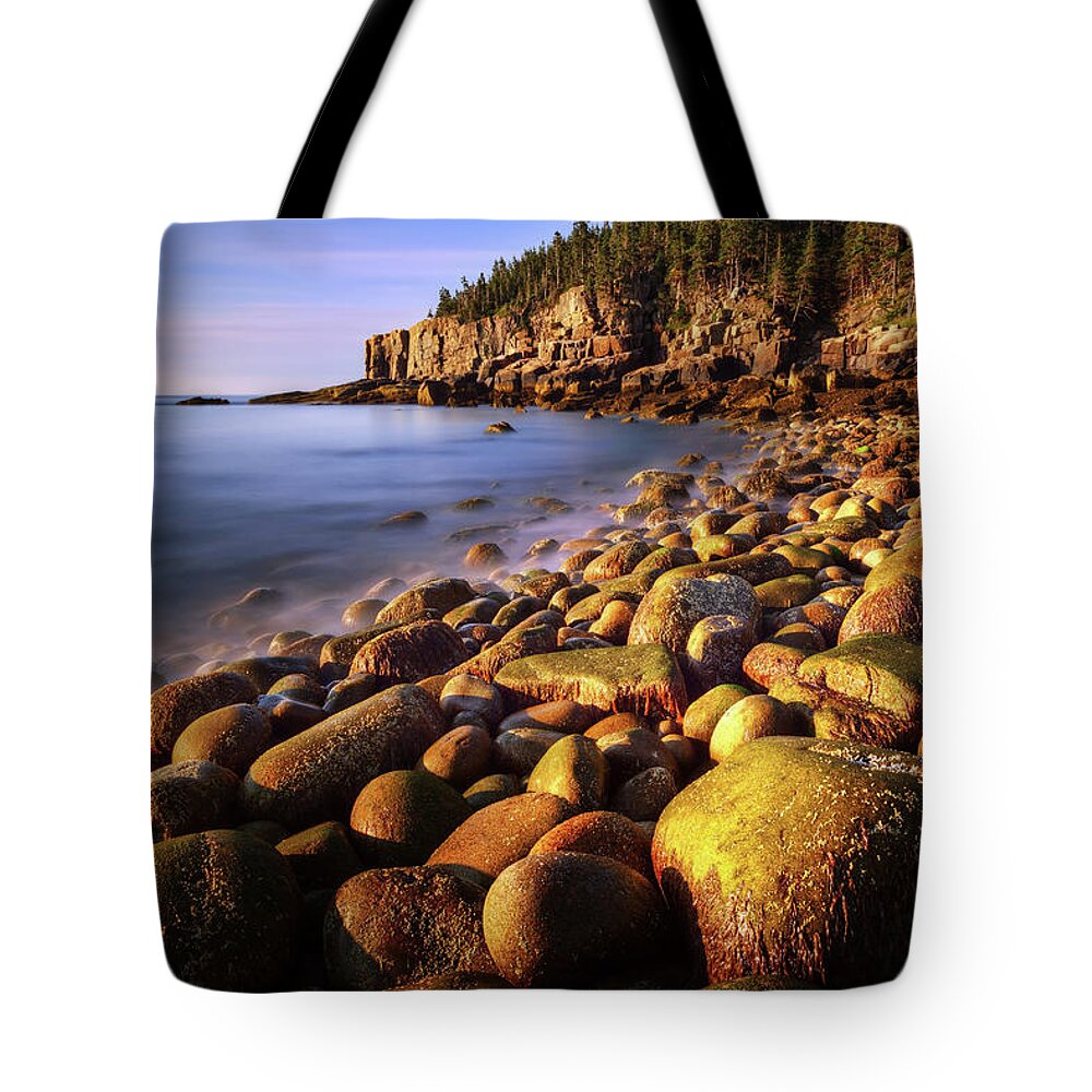 Acadia National Park Tote Bag featuring the photograph Otter Cliff 2470 by Greg Hartford