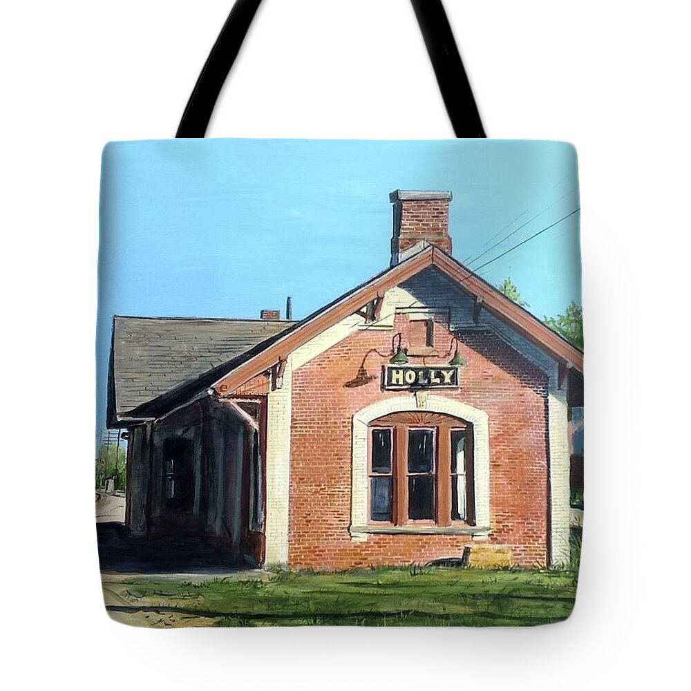 Depot Tote Bag featuring the painting Our Time by William Brody