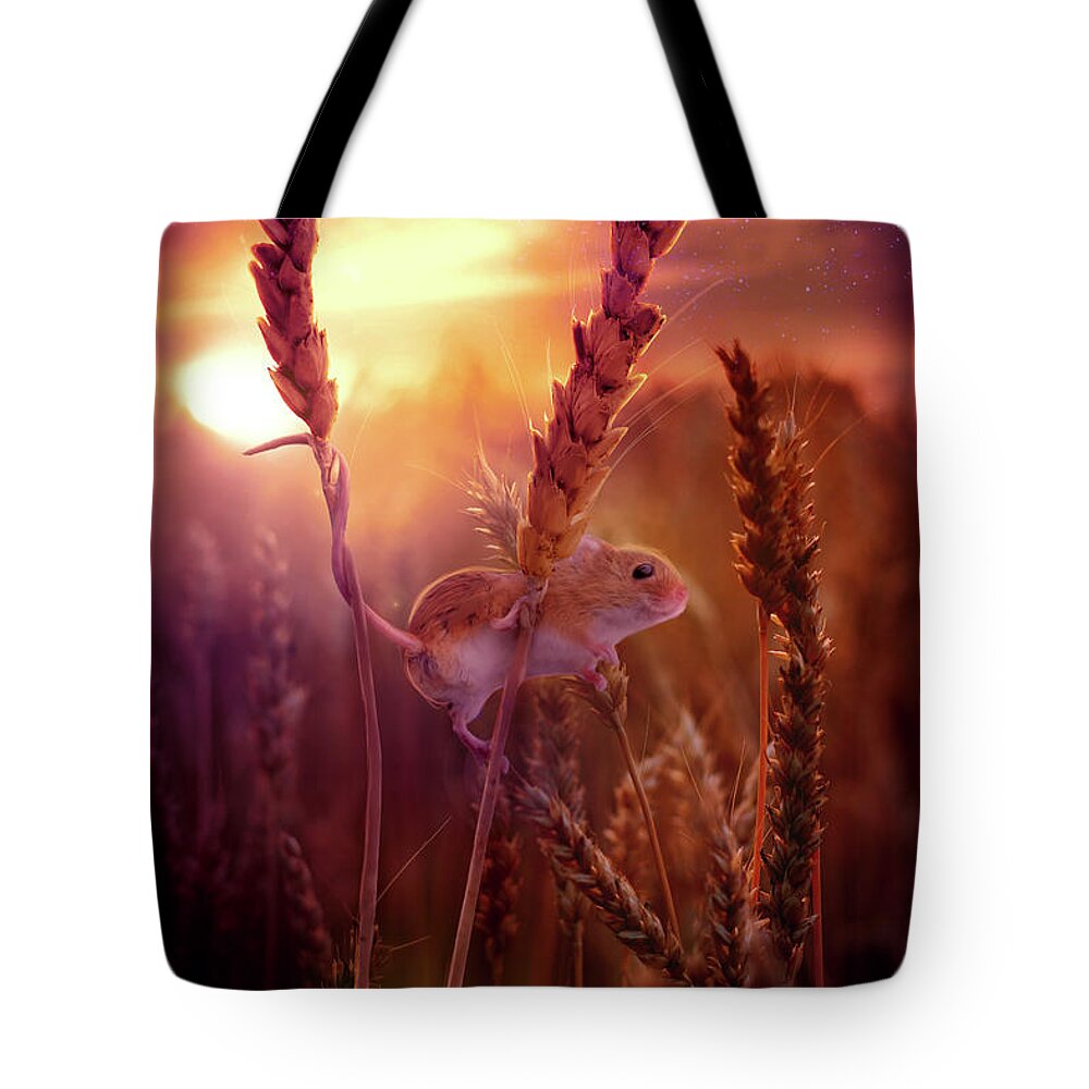 Mice Tote Bag featuring the digital art Out and About by Claudia McKinney