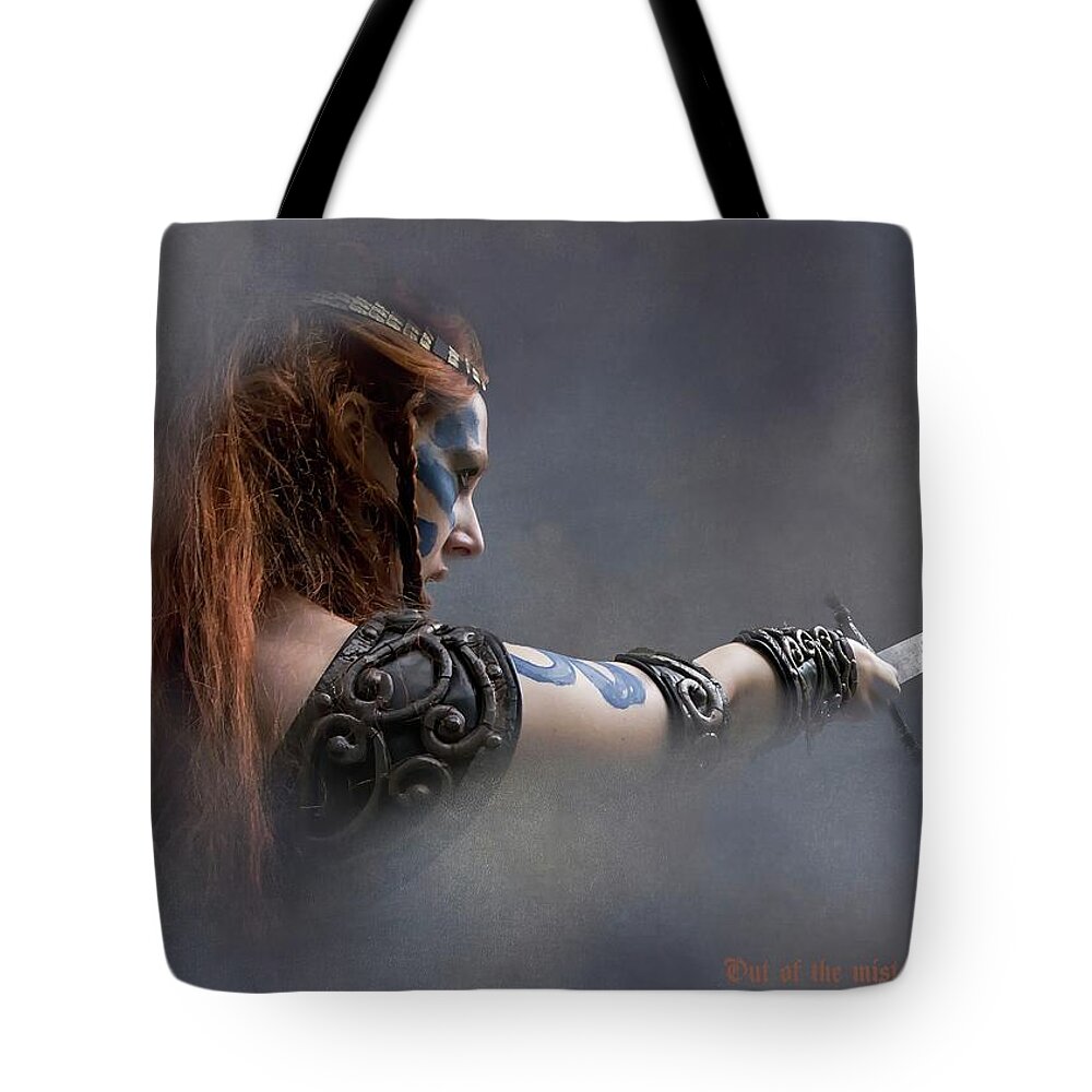 Boudica Tote Bag featuring the photograph Out of the Mist by Doug Matthews