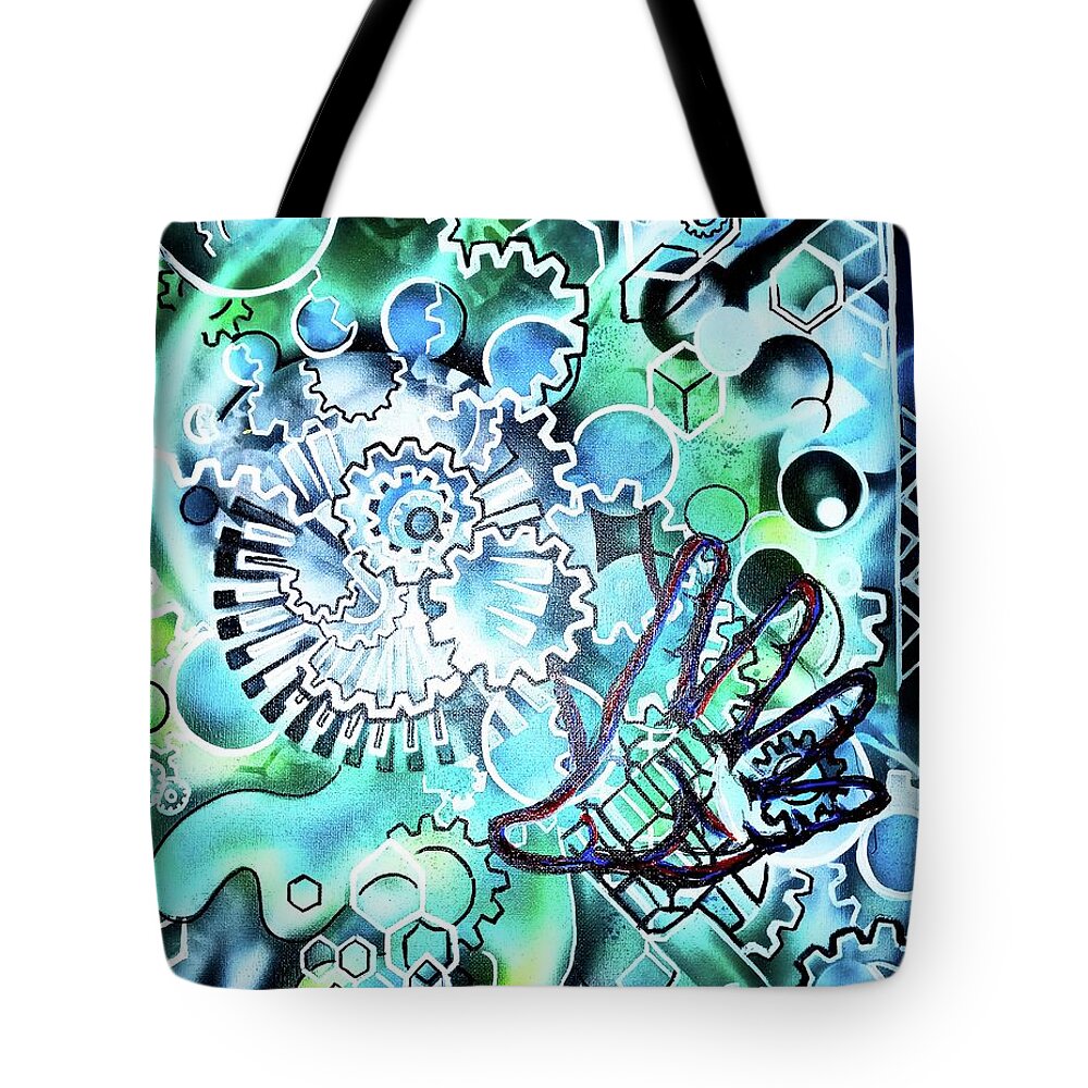  Tote Bag featuring the painting Out Of Time by Leigh Odom