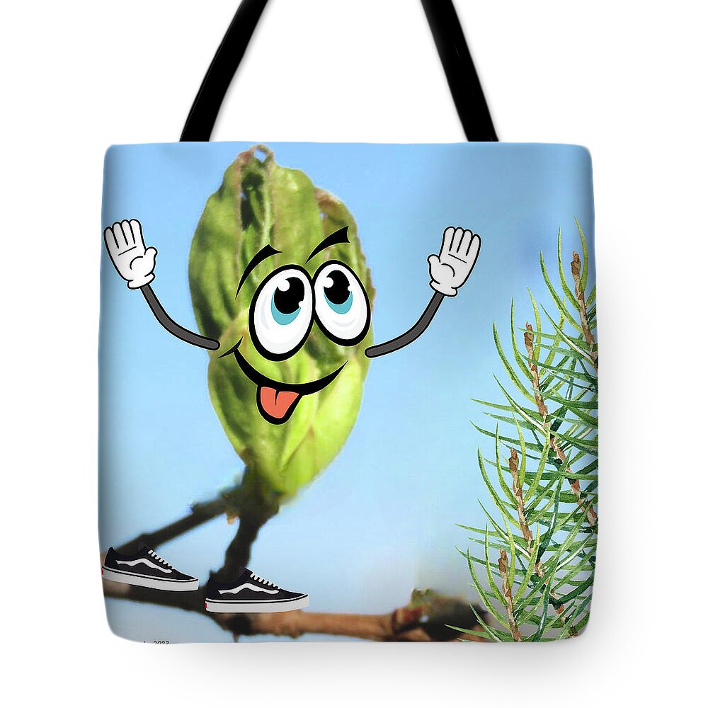 Ai Tote Bag featuring the digital art Out on a Limb by Cindy's Creative Corner