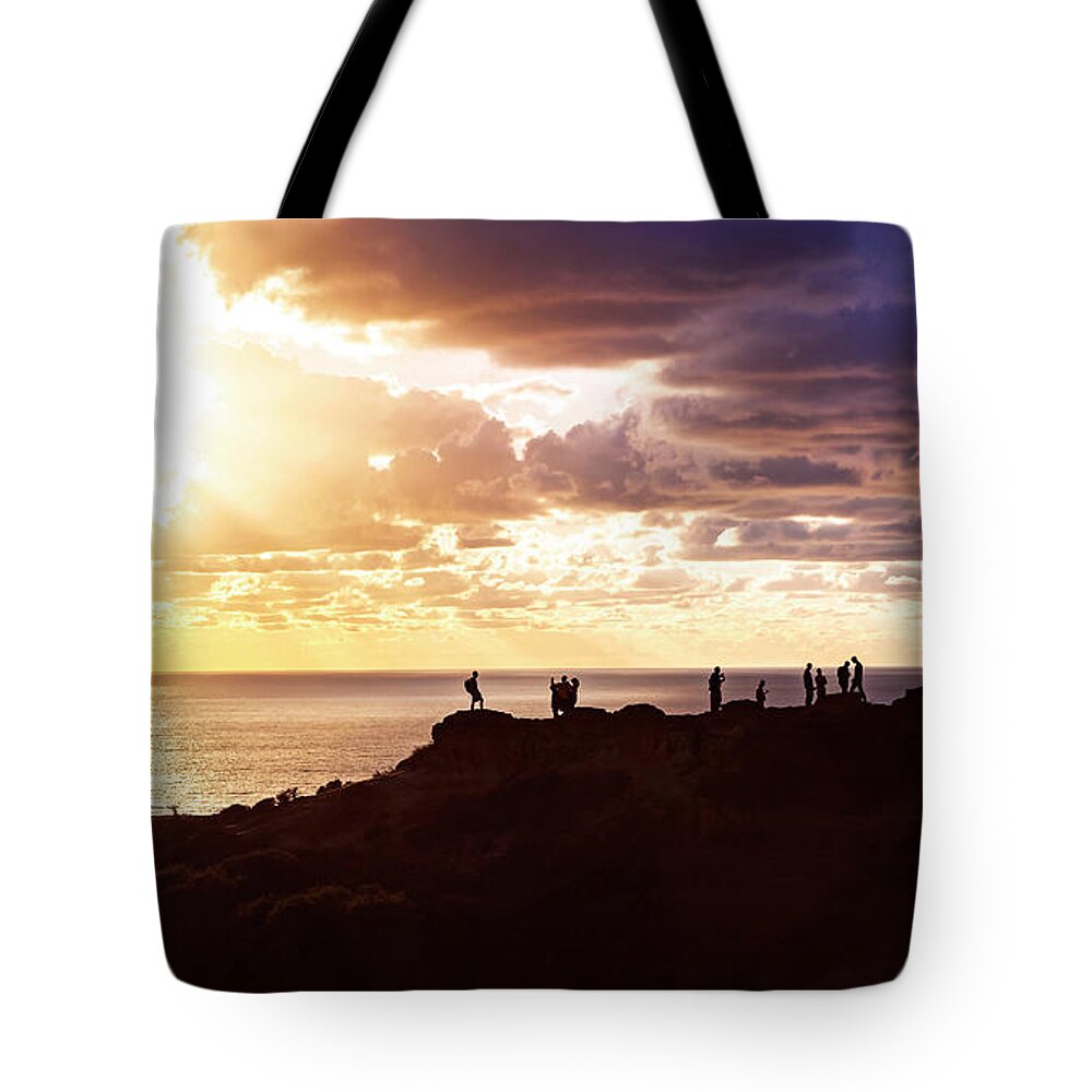 Torrey Pines Tote Bag featuring the photograph Outdoor Explorers by Ryan Huebel