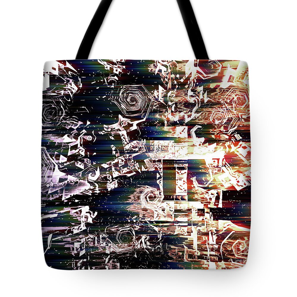Space Tote Bag featuring the digital art Outer Atmosphere by Phil Perkins