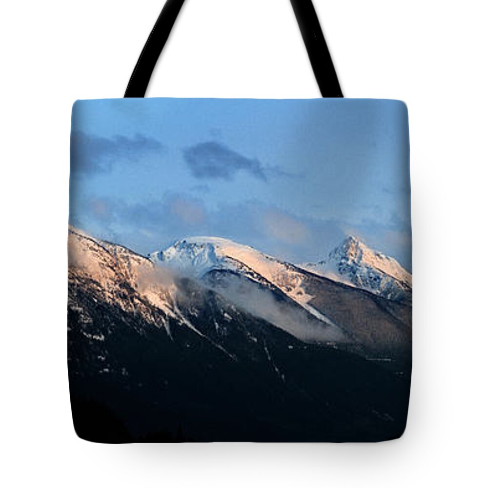 617 Tote Bag featuring the photograph Over The Mountains - Canada Lilooet Mountains by Sonny Ryse