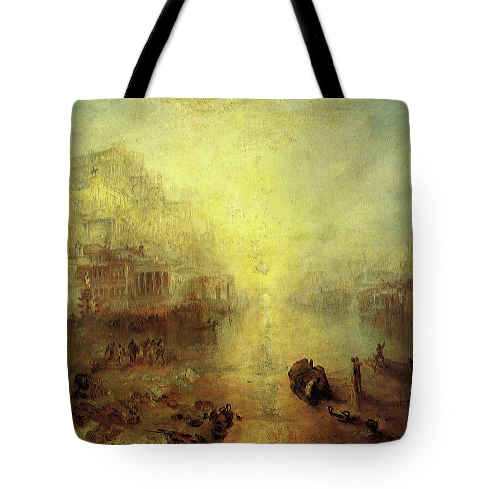Ovid Tote Bag featuring the painting Ovid Banished from Rome by Joseph Mallord William Turner