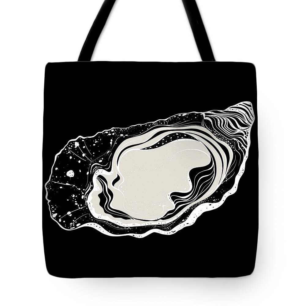 Animal Tote Bag featuring the painting Oyster Black by Tony Rubino