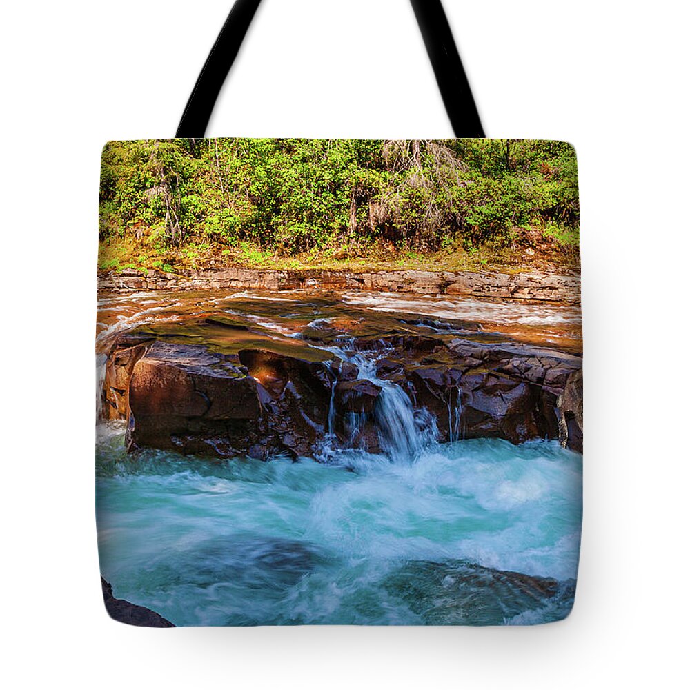 Landscapes Tote Bag featuring the photograph Oyster River Pot Holes - 3 by Claude Dalley