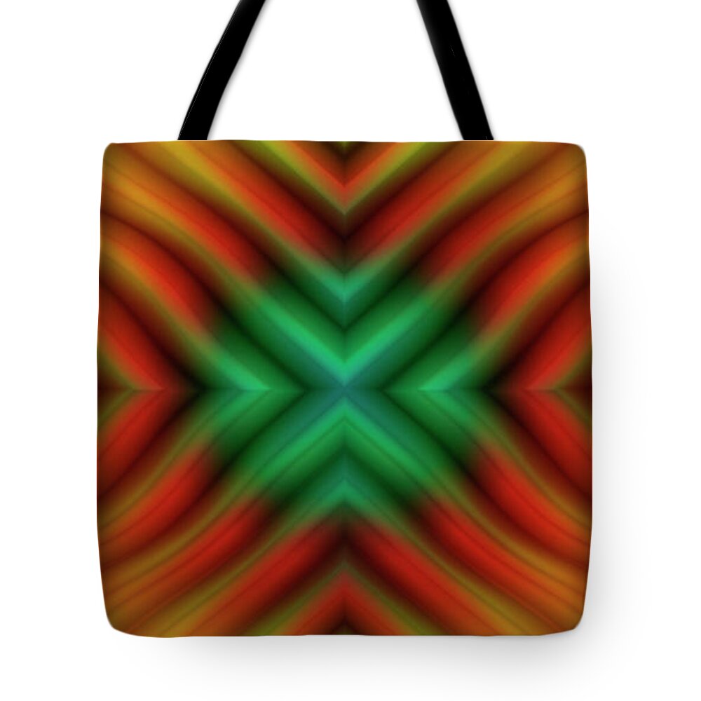 Colorful Abstract Tote Bag featuring the digital art P C Abstract 50 by Mike McGlothlen