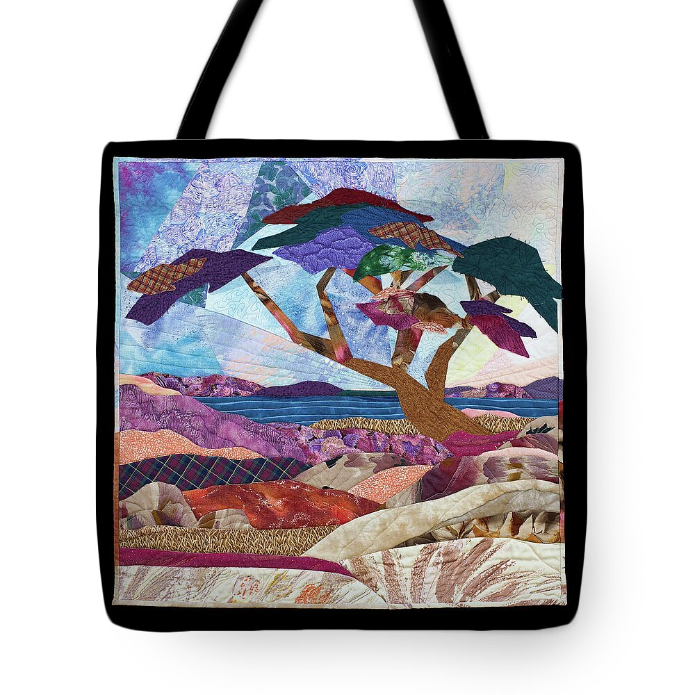 Pacific Tote Bag featuring the mixed media Pacific Beach by Vivian Aumond