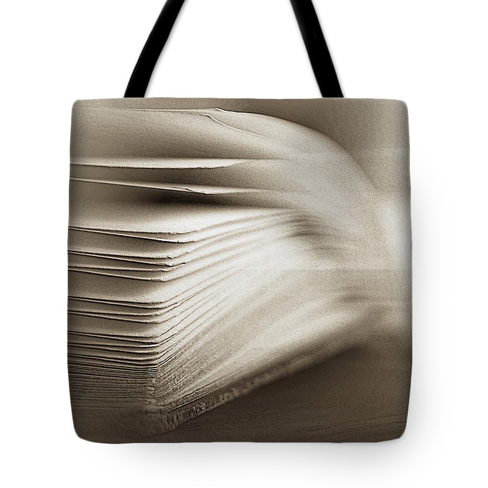 Books Tote Bag featuring the photograph Pages From The Past by Rene Crystal