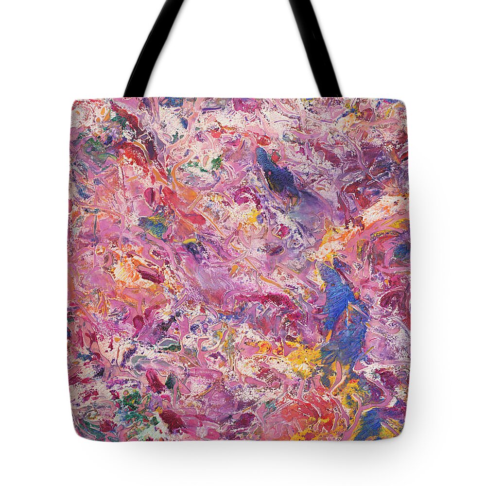Painterly Tote Bag featuring the painting Paint 72 by James W Johnson