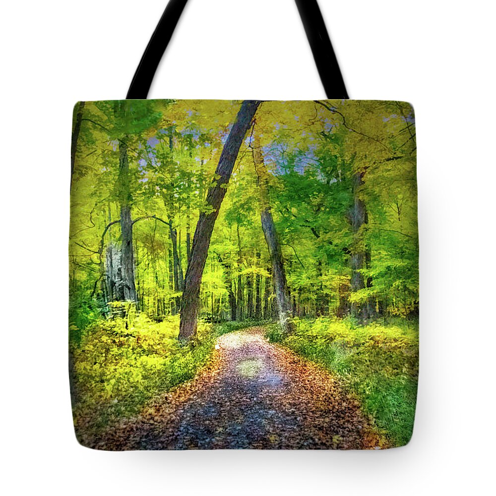 Painterly Photography Tote Bag featuring the photograph Painted Forest by Jim Signorelli