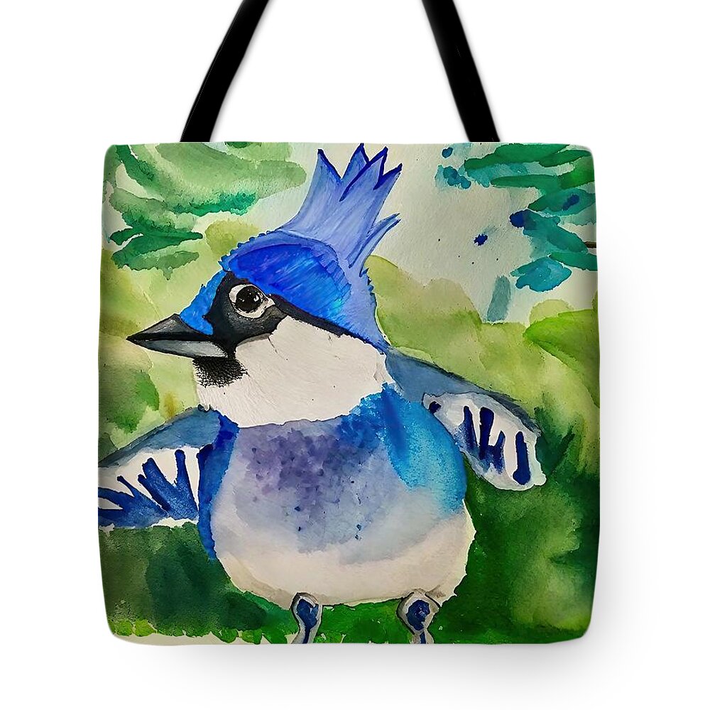 Beautiful Backyard Bird Tote Bags