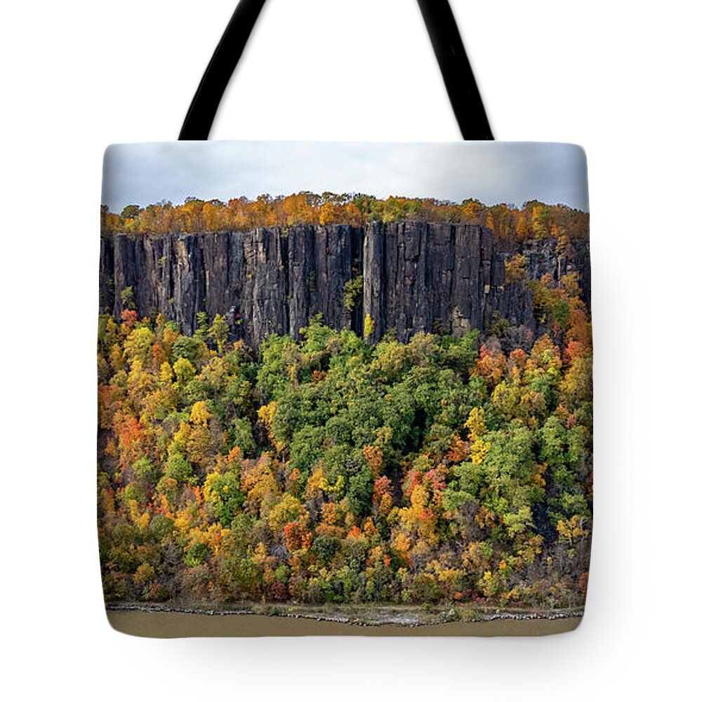 Autumn Tote Bag featuring the photograph Palisade Cliffs in Autumn 3 by Kevin Suttlehan