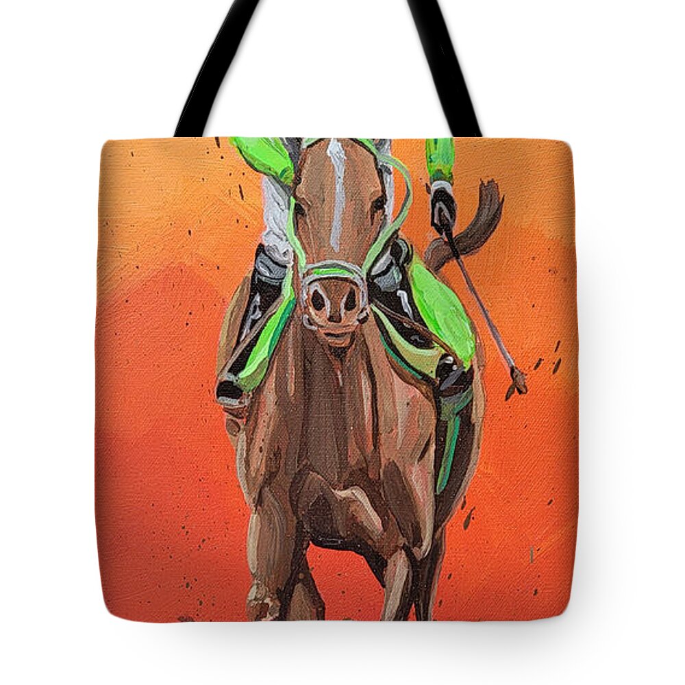 War Tote Bag featuring the painting Palomino by Emanuel Alvarez Valencia