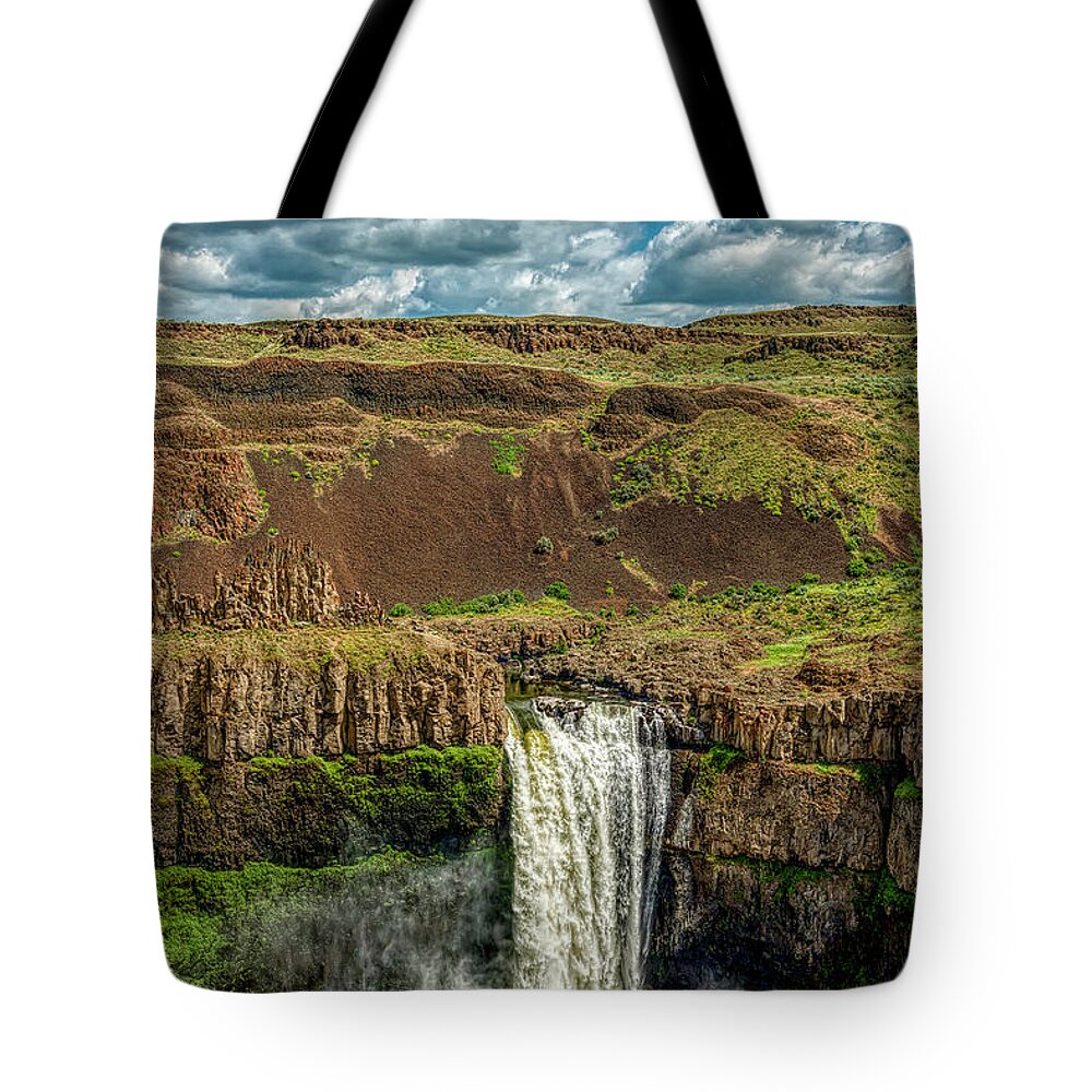Water Falls Tote Bag featuring the photograph Palouse Falls by Pamela Dunn-Parrish