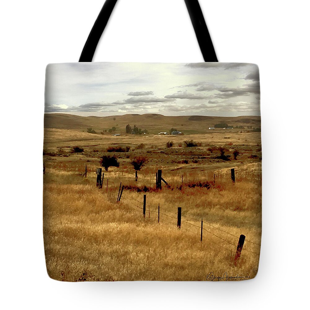Palouse Tote Bag featuring the photograph Palouse Fence by Kathryn Alexander MA