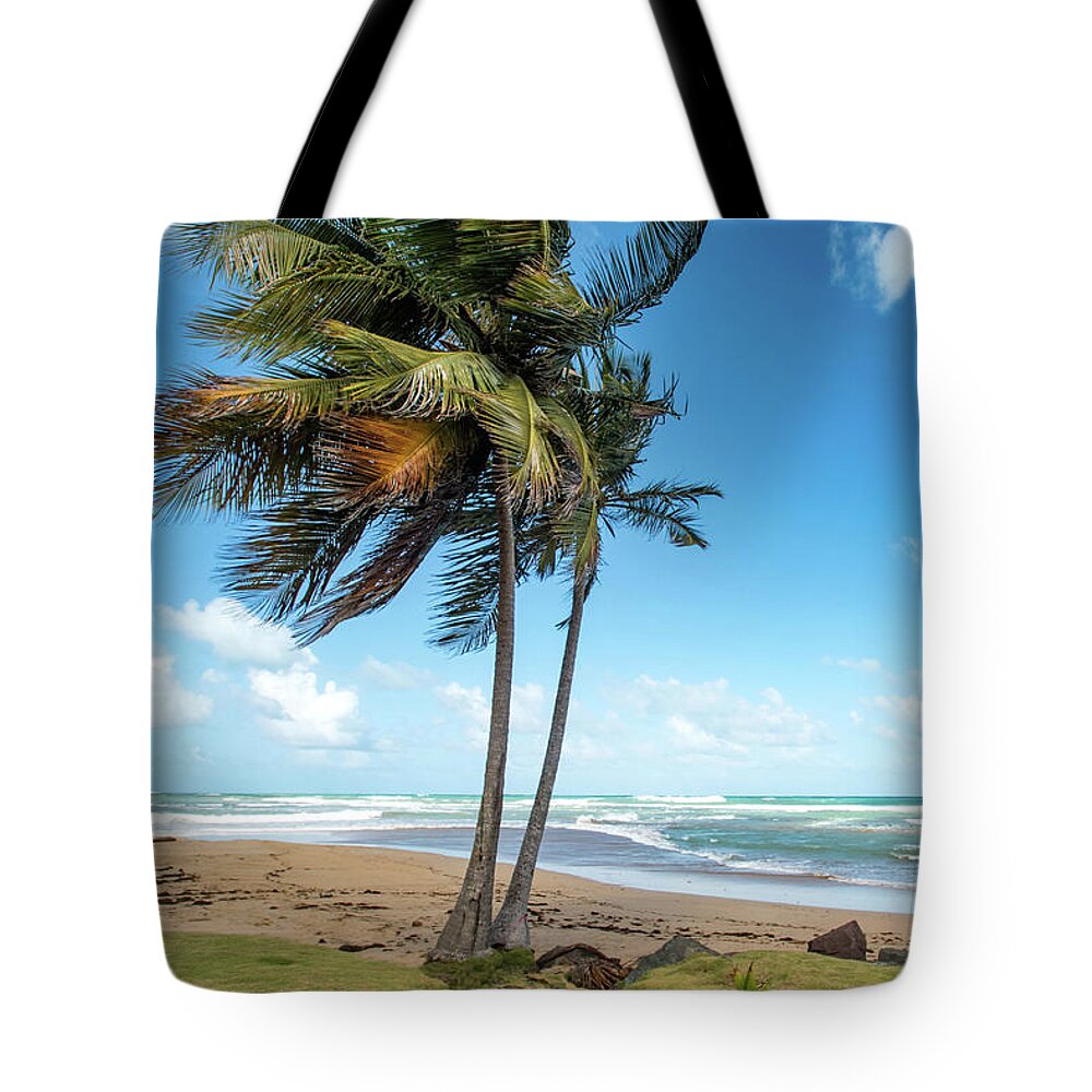 Piñones Tote Bag featuring the photograph Paradise on the Coast, Pinones, Puerto Rico by Beachtown Views