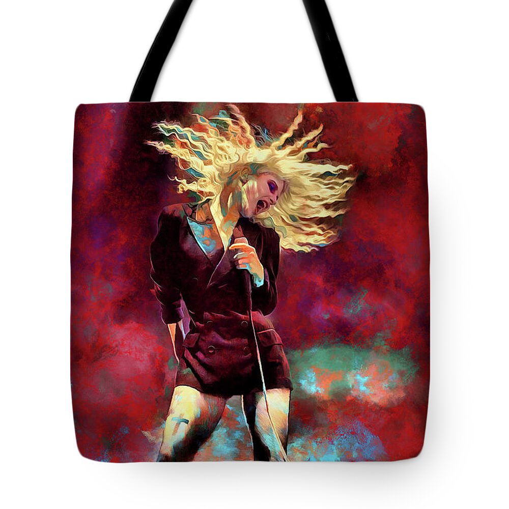 Paramore Rock Band Tote Bag featuring the mixed media Paramore Hayley Williams Art Careful by The Rocker Chic