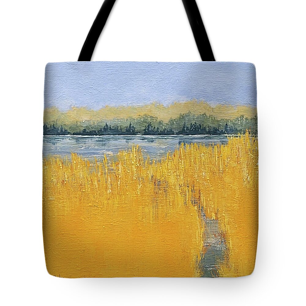 Passage Tote Bag featuring the painting Passages by Cindy Johnston